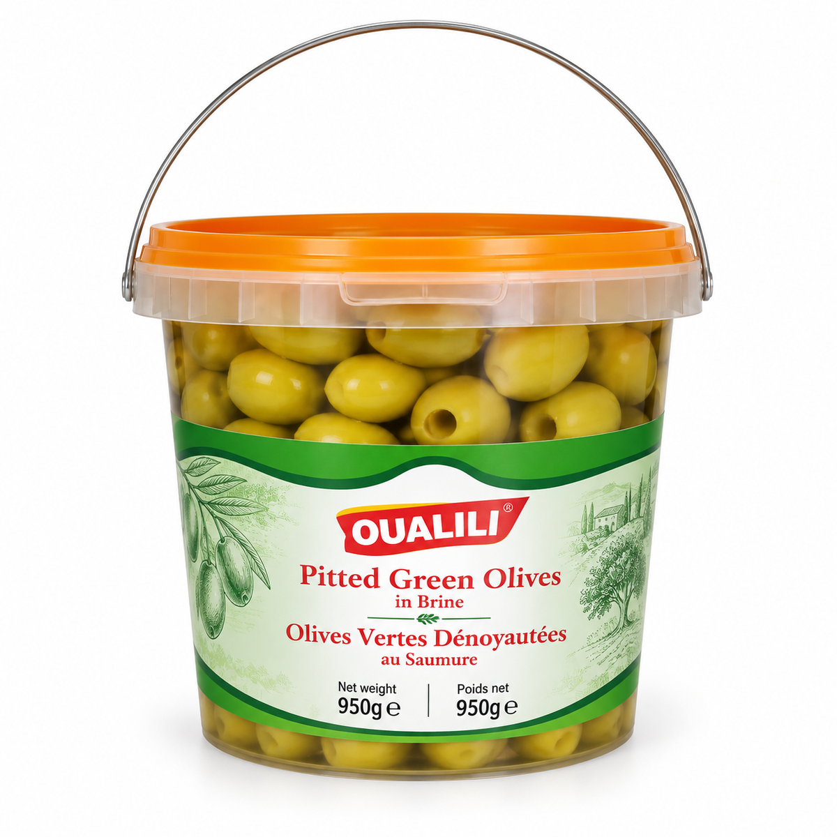 Olives Vertes Dénoyautée OUALILI 950g