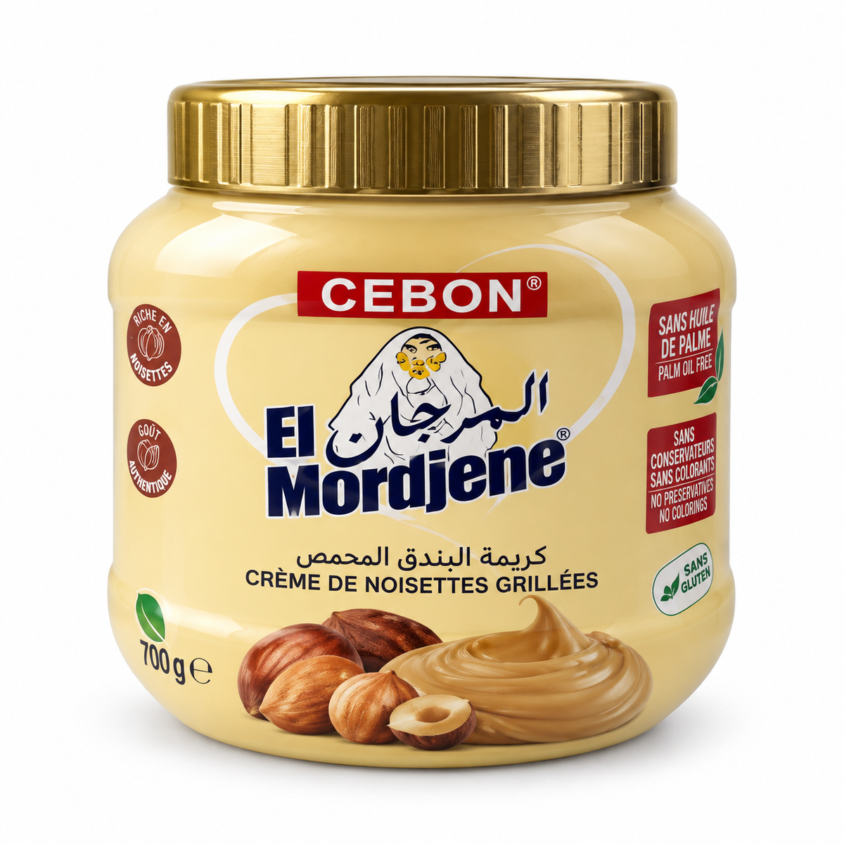 EL MORDJENE Crème de Noisettes Grillées 700g