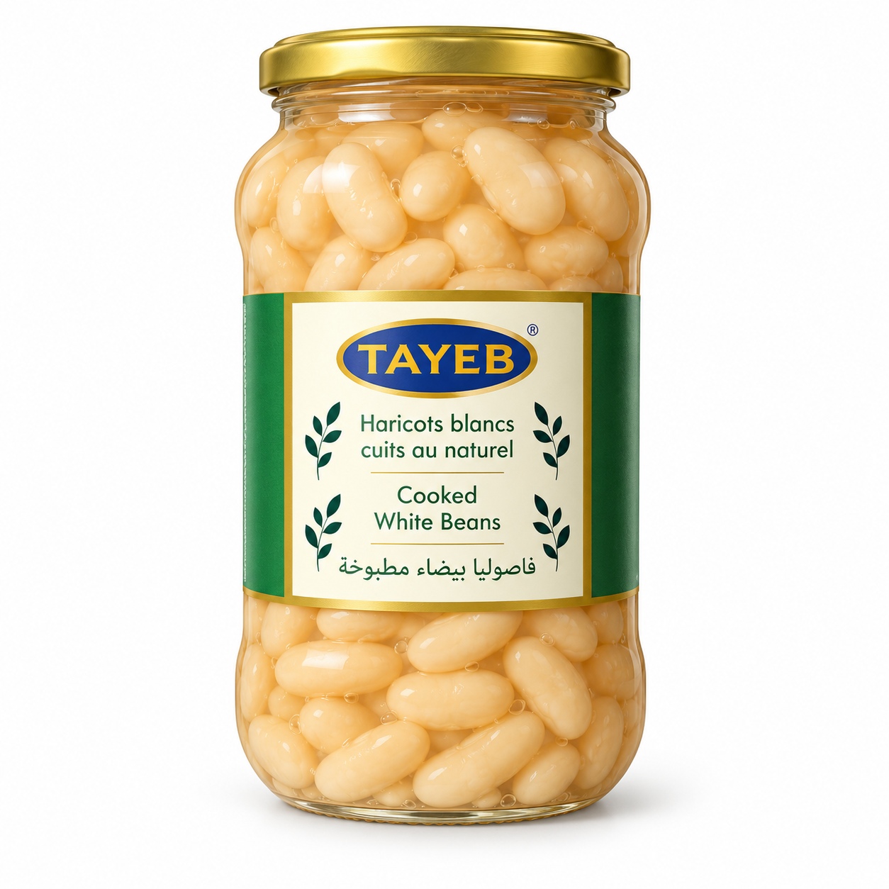 TAYEB Hricots Blancs Cuits 540g