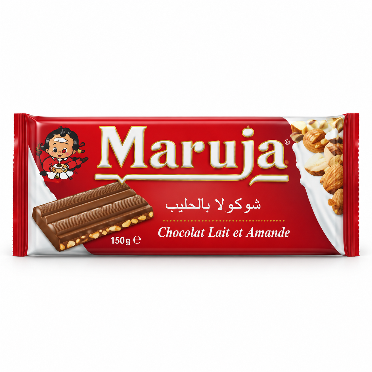 Maruja Chocolate Lait et Amande 150 gr