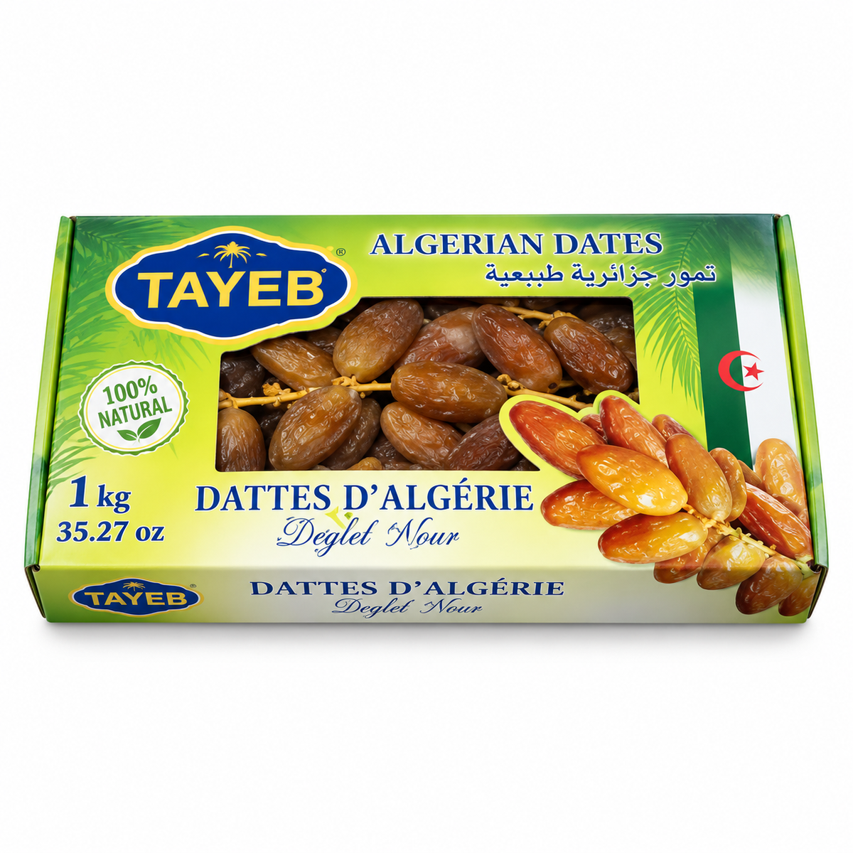 TAYEB - Dattes deglet nour de l'Algérie 1kg